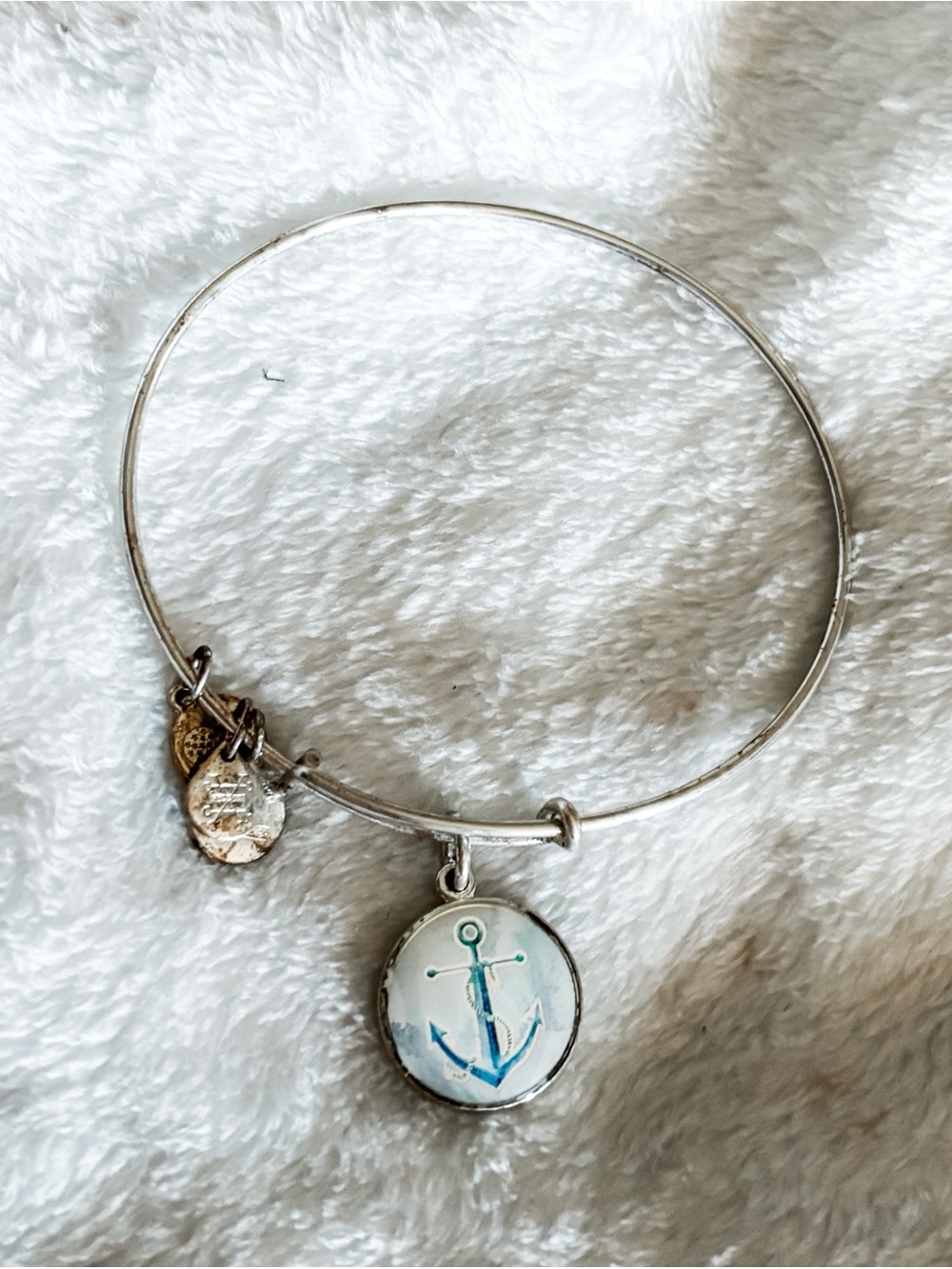 Alex and Ani Anchor Bracelet - Silver